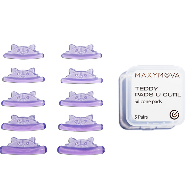 Maxymova Teddy Pads U Curl silicone pads with packaging on a white background