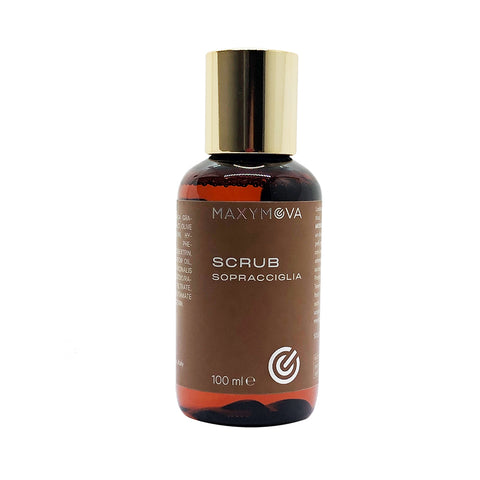 Exfoliante natural para cejas con partículas de hueso de aceituna