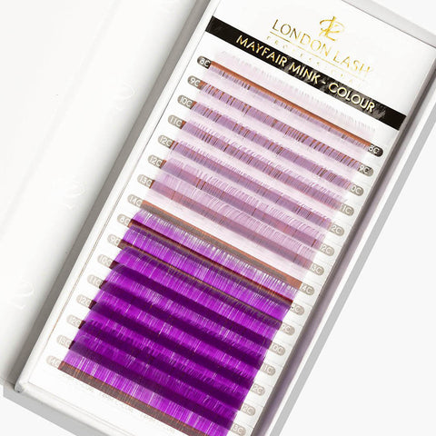 Extensiones de pestañas violeta claro/violeta Mayfair Mink