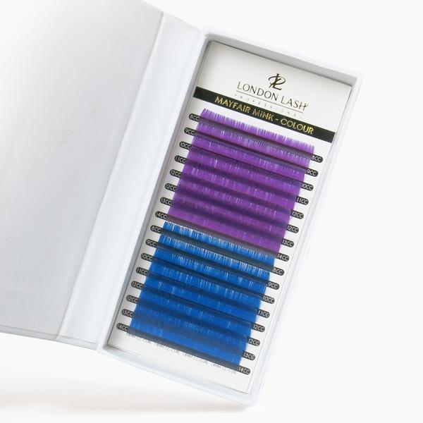 Pestañas violetas/azules Mayfair Mink