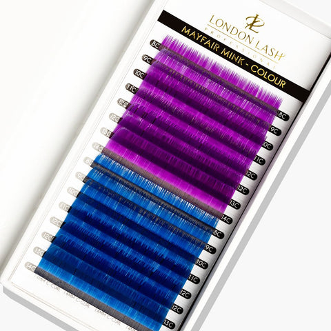 Pestañas violetas/azules Mayfair Mink