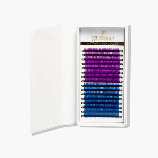 Pestañas violetas/azules Mayfair Mink